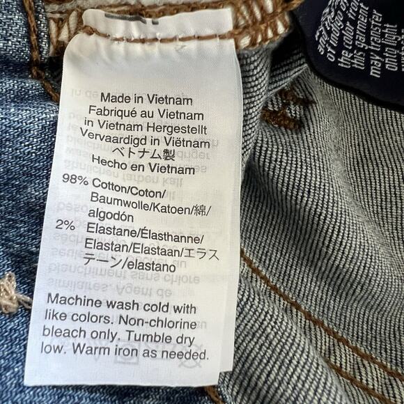 Madewell Jeans Womens 28T Hi-Rise Slim Boy Two Tone Denim Ankle Distressed Boho - Picture 5 of 13